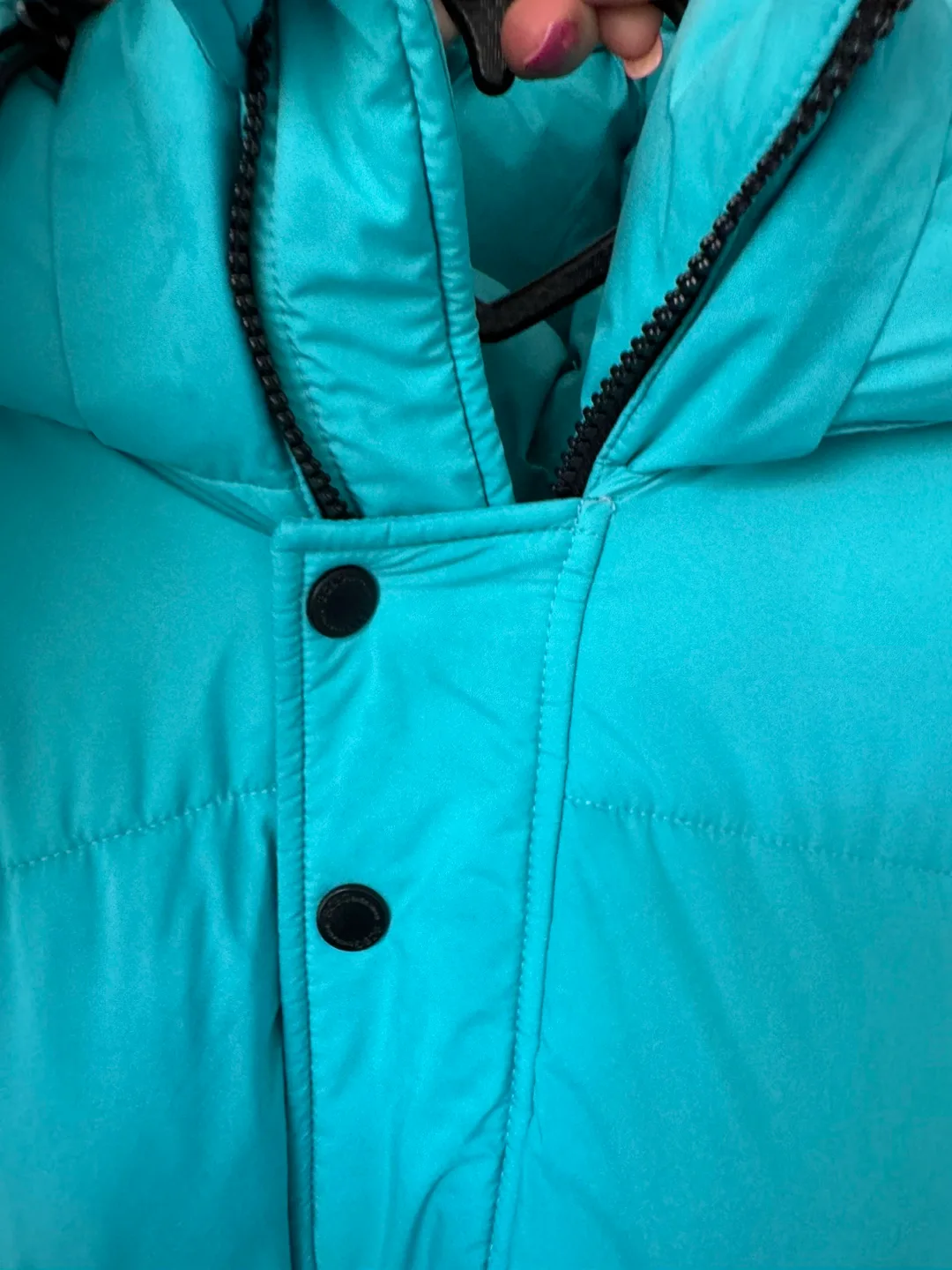 Turquoise Puffer Jacket thumbnail