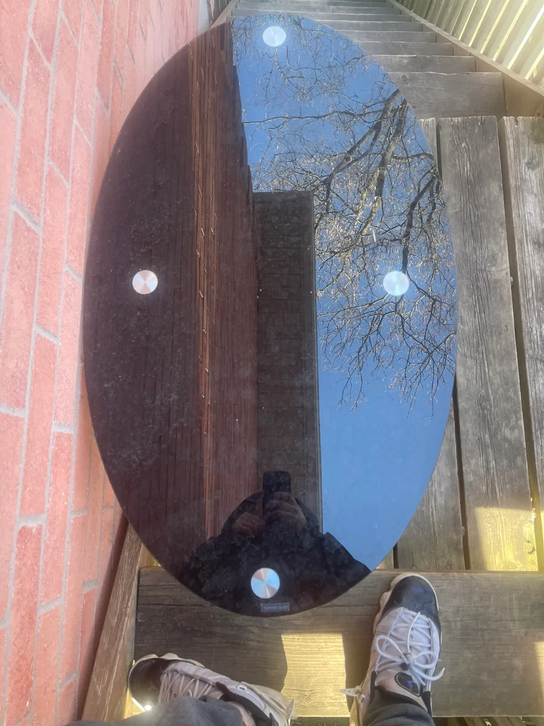 Black Glass Coffee Table thumbnail