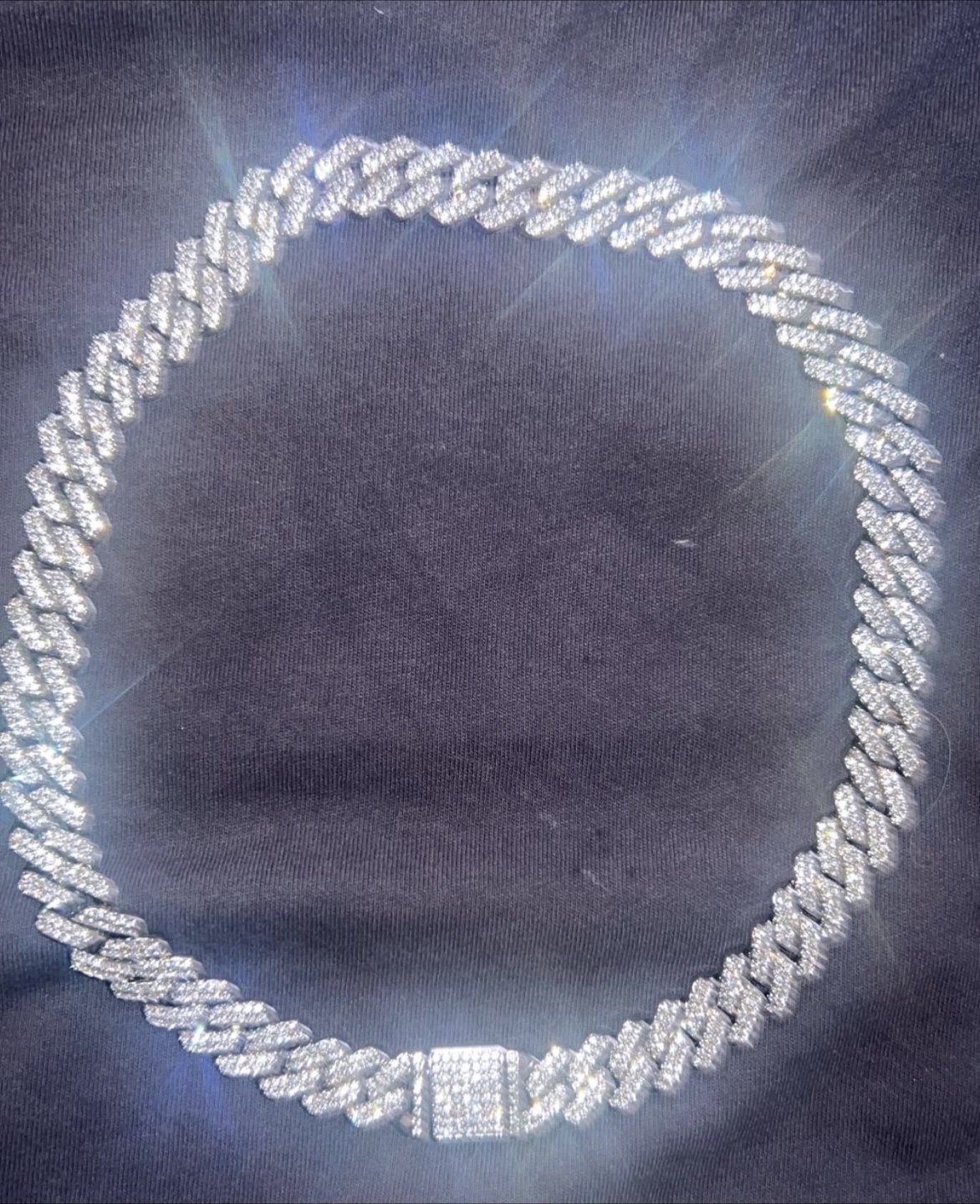 Cuban Link Chain Vvs Diamond mossanite - photo 4