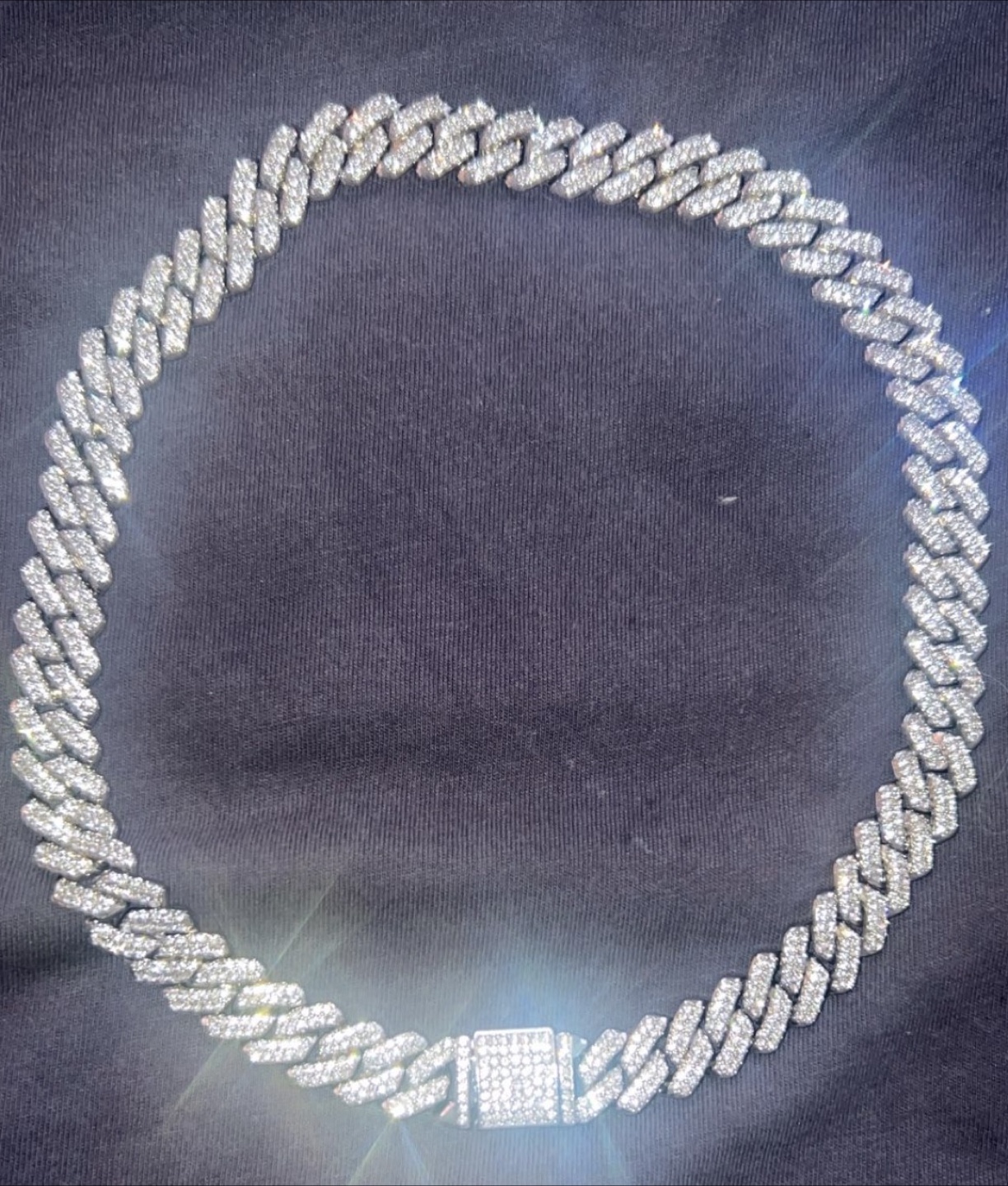 Cuban Link Chain Vvs Diamond mossanite - photo 2