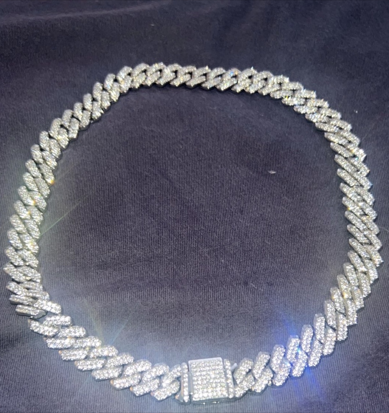 Cuban Link Chain Vvs Diamond mossanite