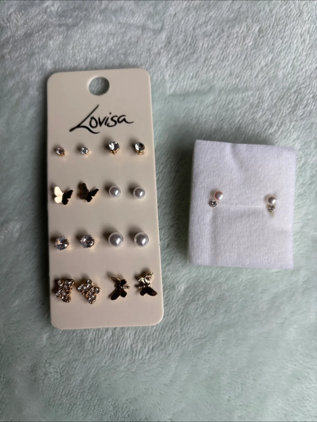 Lovisa Earring Set plus pearl rhinestone studs - brand new thumbnail
