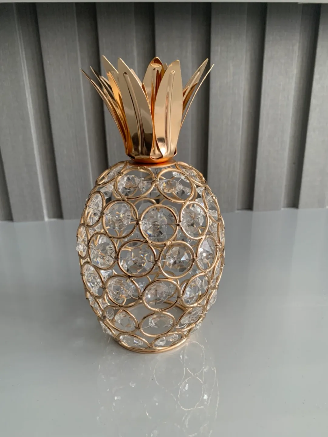 Crystal Pineapple Decor - Gold Accent thumbnail