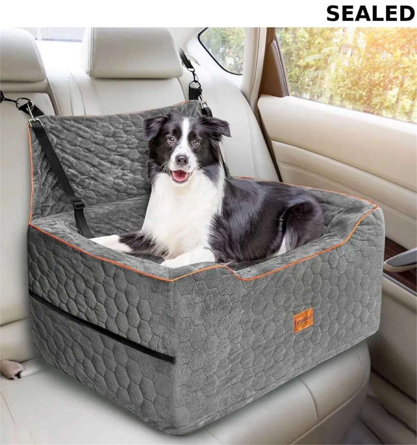 New Car Booster Seat Dogs under 60lbs- 2 Small Dogs Retails $157 thumbnail