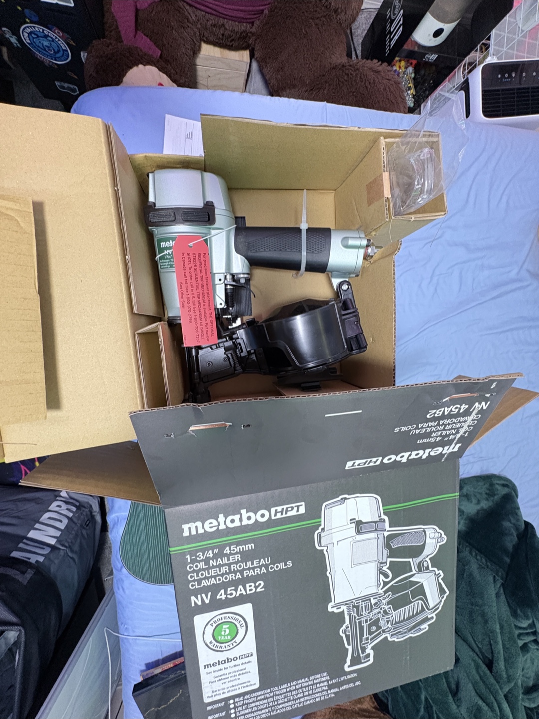 Metabo HPT NV 45AB2 Coil Nailer - Like New! - photo 4