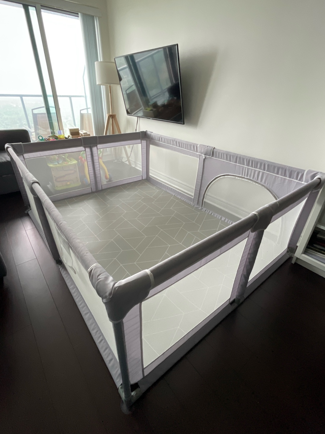 Baby Playpen - Grey