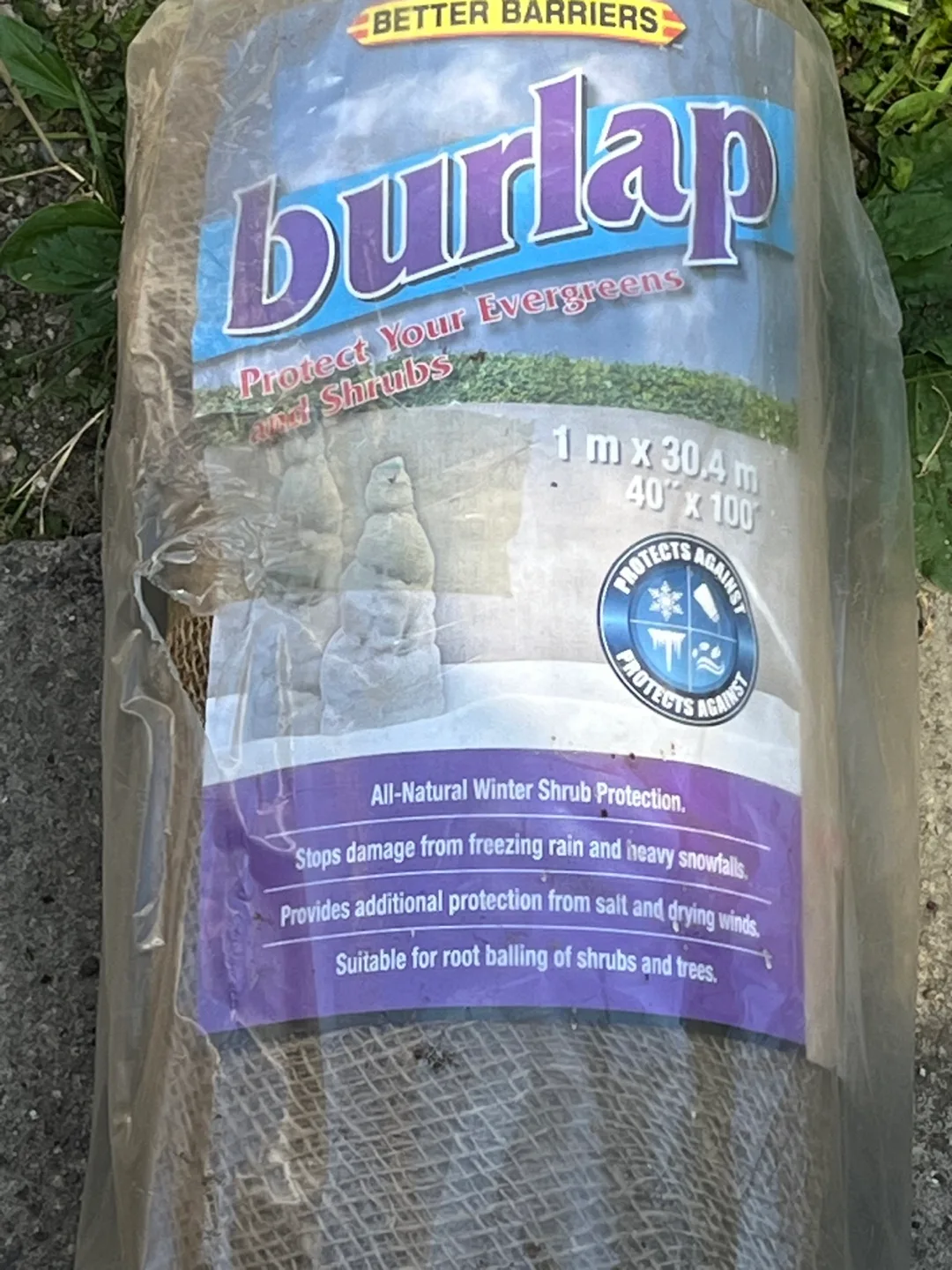 Better Barriers Burlap Roll 40" x 100' image indicator(2)