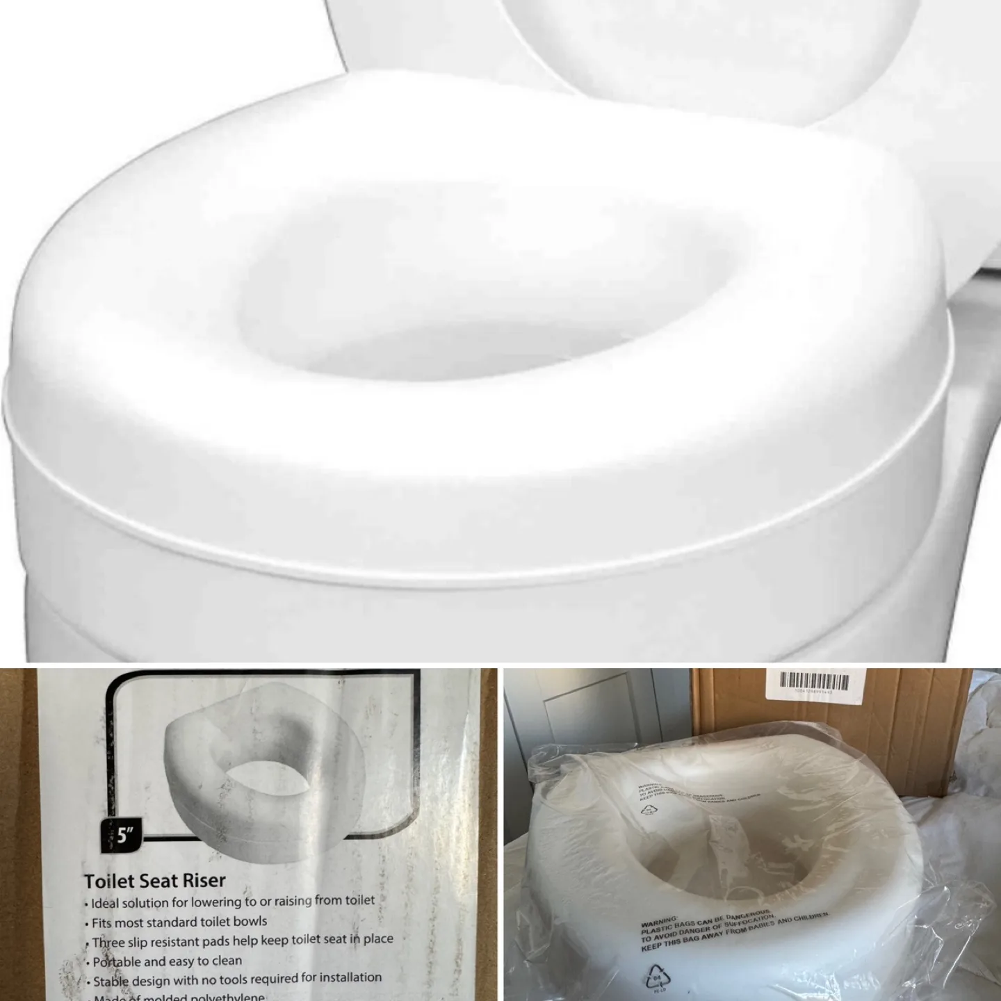 Brand New Never Used 5” Toilet Seat Riser - New in Box thumbnail