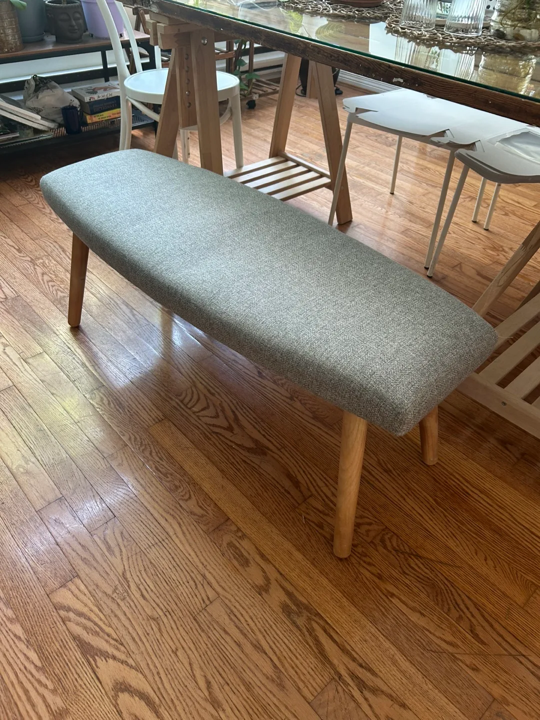 Bench with Wooden Legs thumbnail