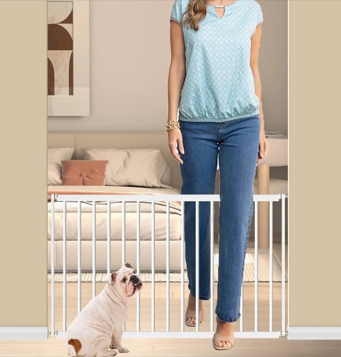 Brand New in the Box, Pet Gate, 18”-46.1” Wide  Short Dog Gate thumbnail