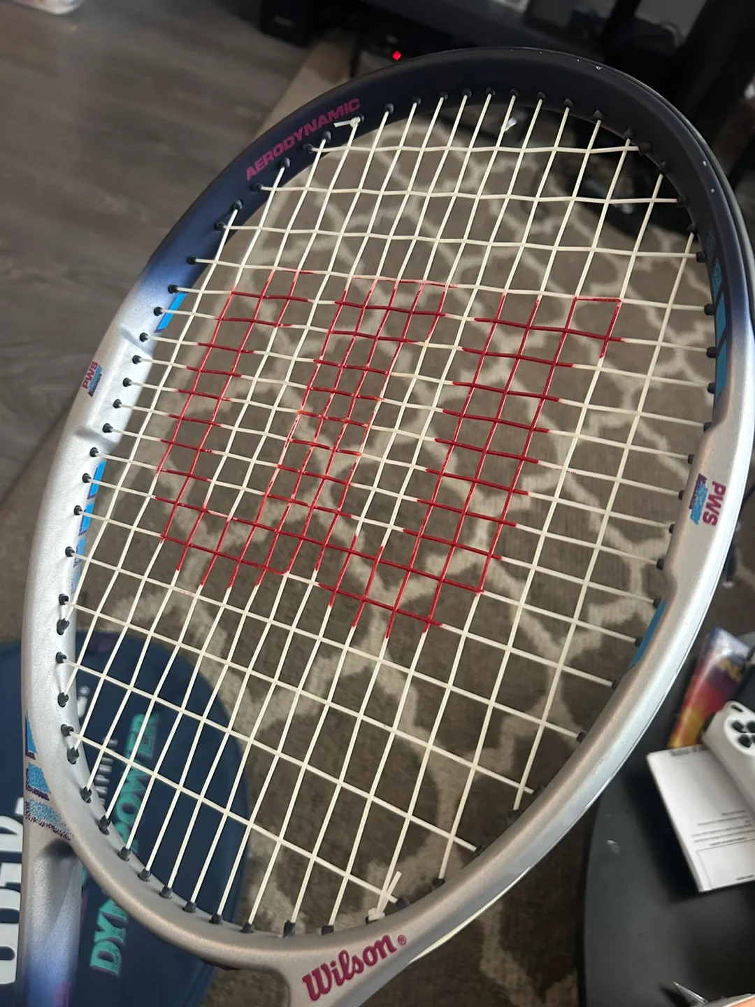 Wilson Aerodynamic Dynapower Graphite Tennis Racquet 4 1/4 w/bag thumbnail