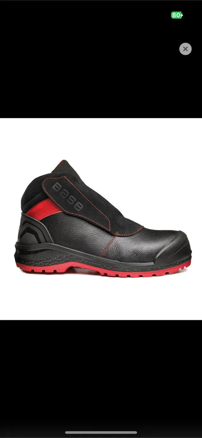 Base Protection Safety Shoes - Black & Red thumbnail