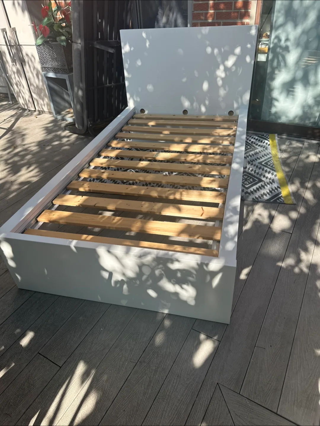 White Single Bed Frame thumbnail