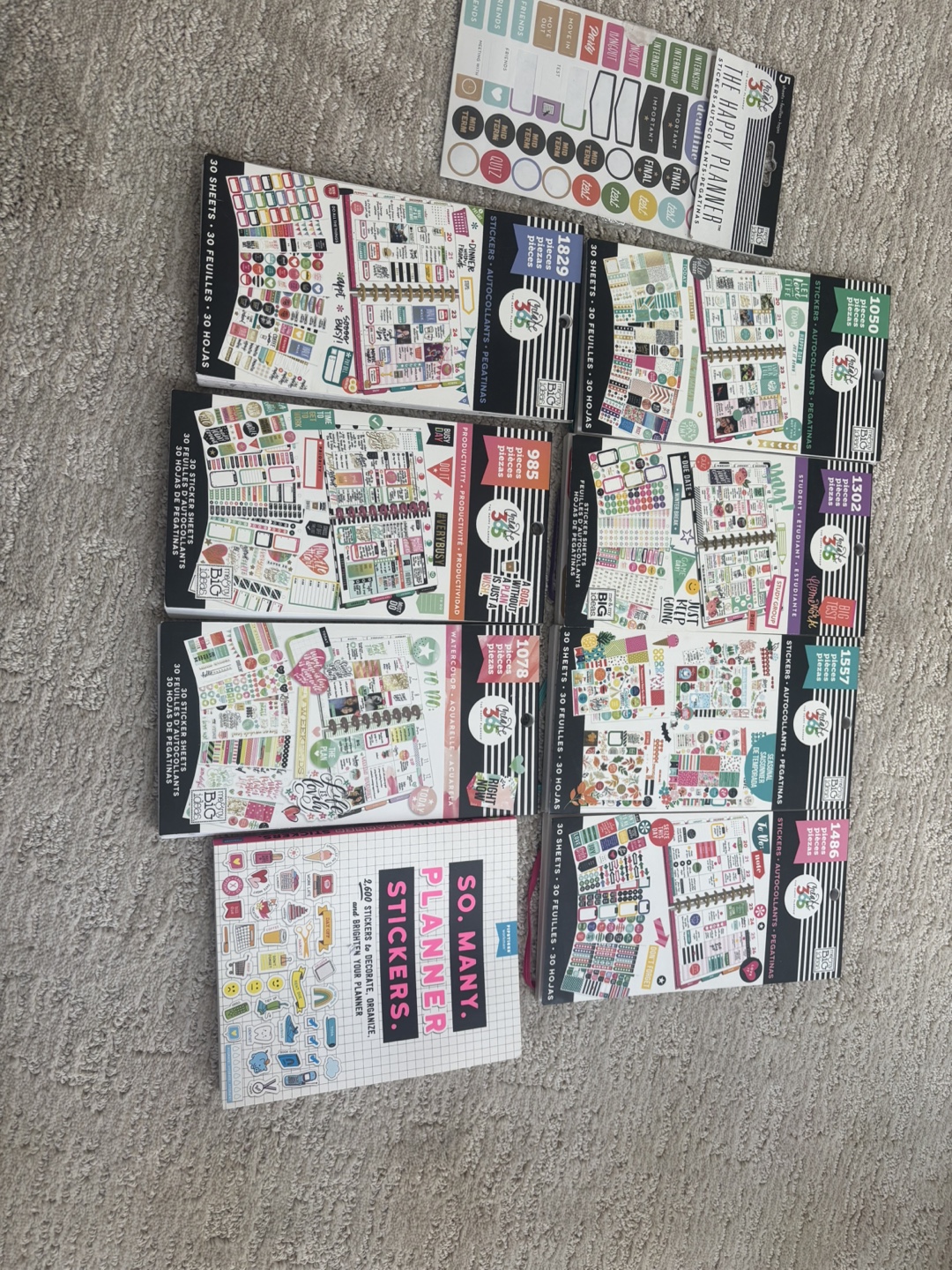 Happy Planner Sticker Set Bundle