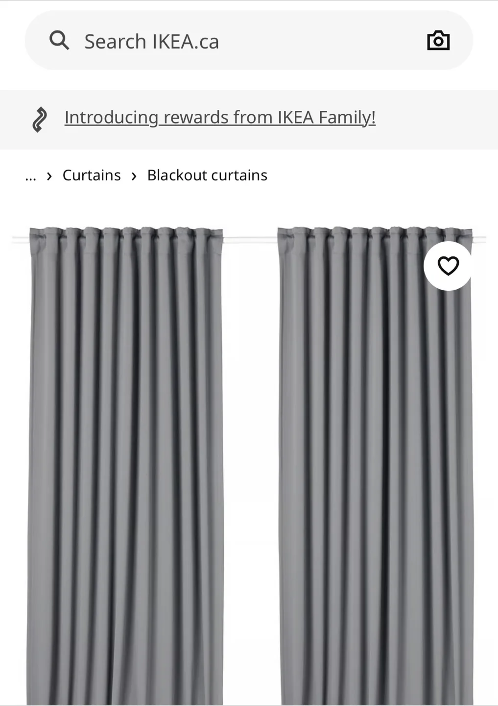 SIX - IKEA MAJGULL Grey Curtains - 145x250cm thumbnail