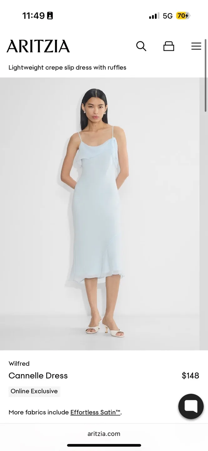 Aritzia Cannelle Dress Size XS NWT thumbnail