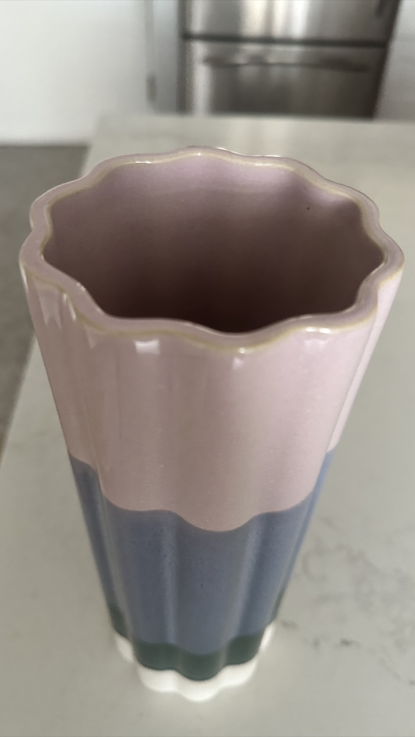 Color Block Vase - Pink, Blue, Green - photo 4