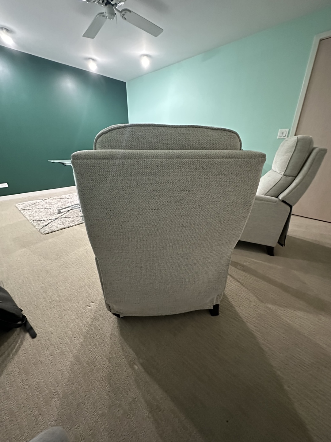 Light Gray Recliner Chair - photo 5