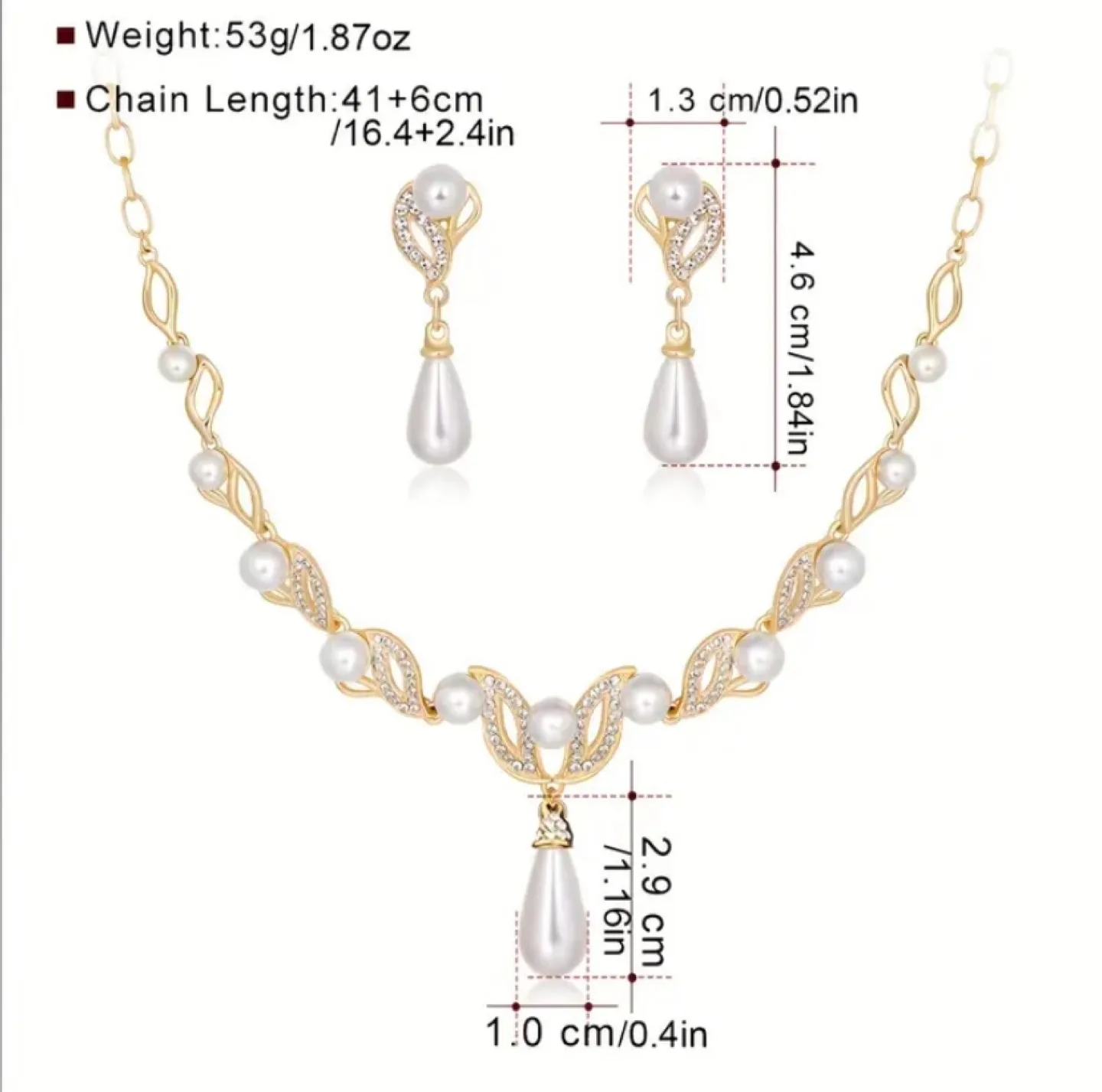 Necklace and Earring Set image indicator(2)