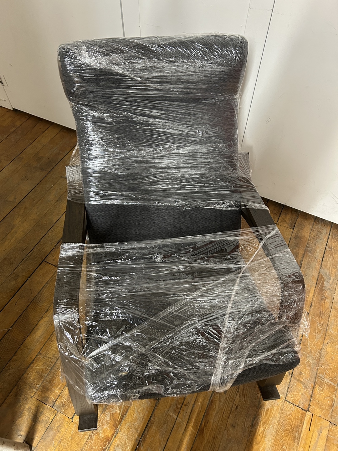 IKEA POÄNG Rocking Chair - Black-Brown/Gunnared Dark Gray - photo 2