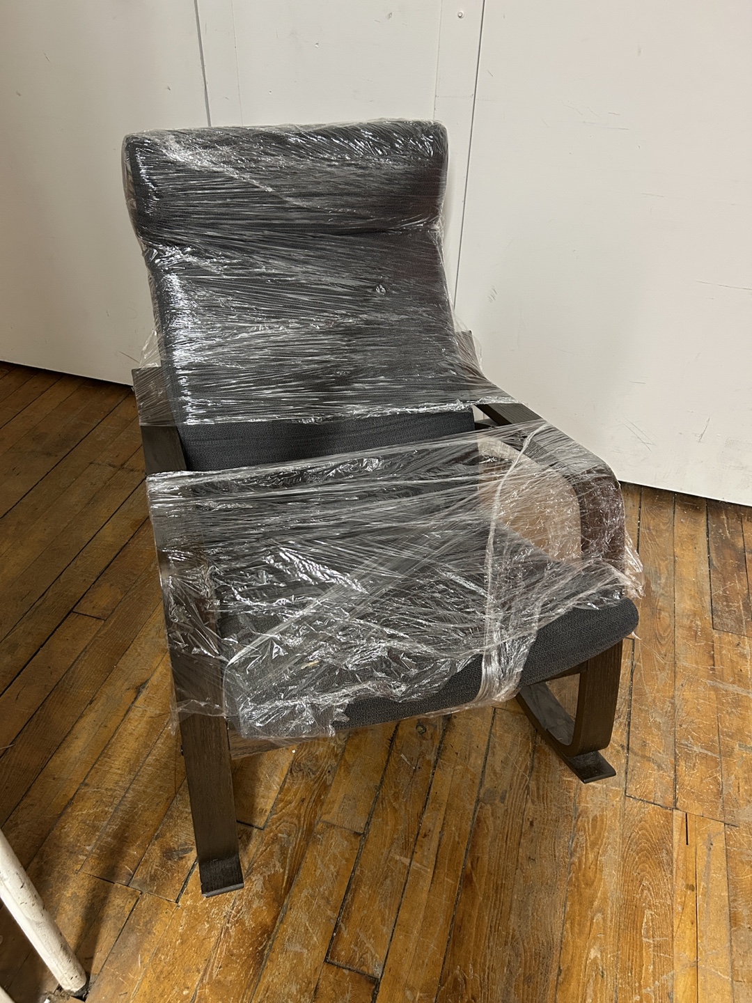 IKEA POÄNG Rocking Chair - Black-Brown/Gunnared Dark Gray - photo 3