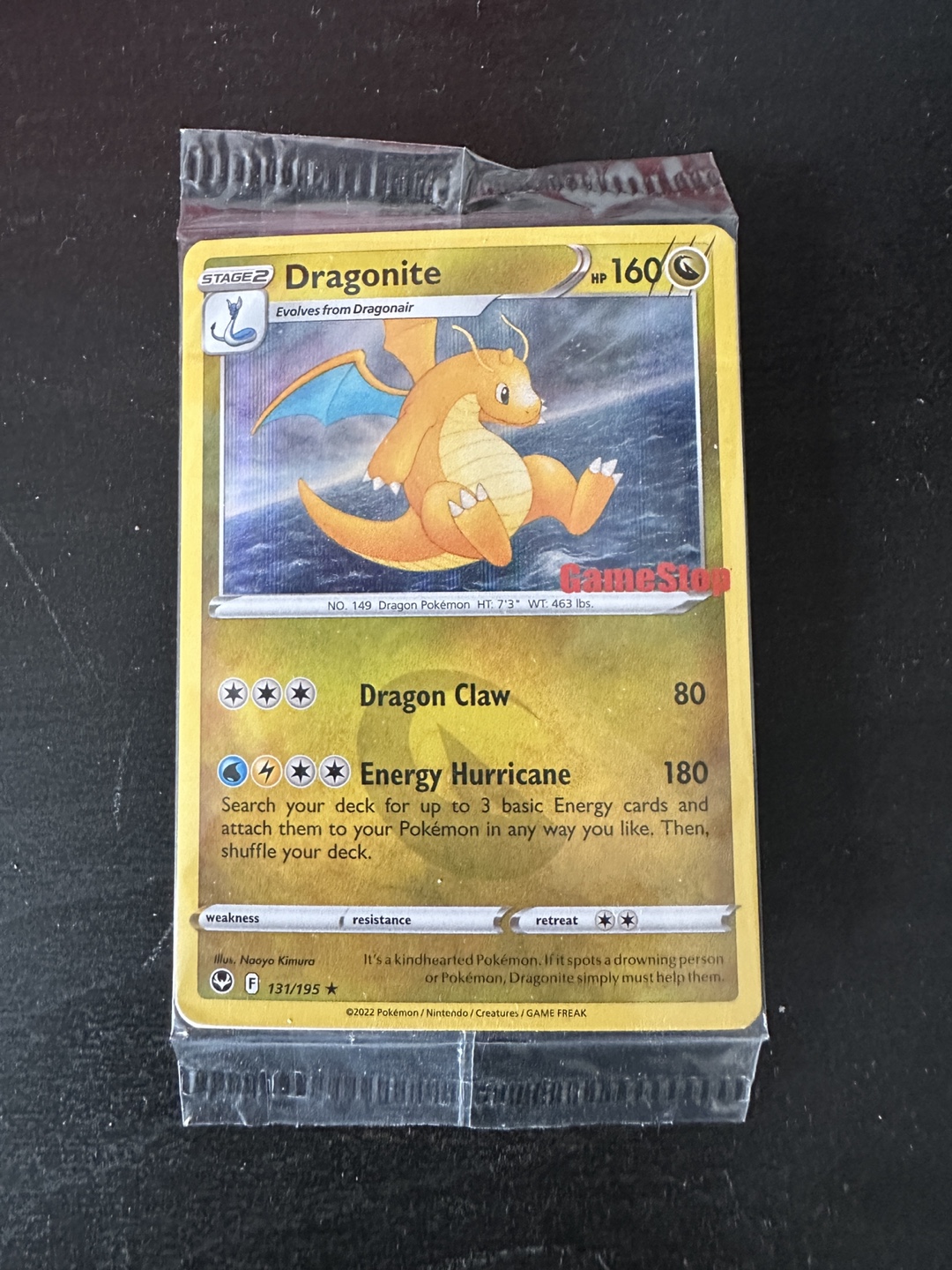 Dragonite Gamestop Holo Promo Card