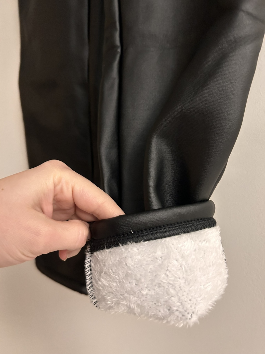 Fall/Winter S-M NEW Women's Skinny Pants,PU Coated Fleece-Lined - photo 2