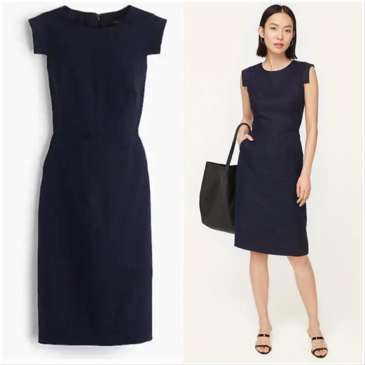 J. Crew Resume Dress in Italian Stretch Wool thumbnail