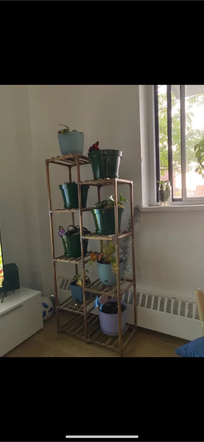 Wooden Plant Stand - 5 Tier thumbnail