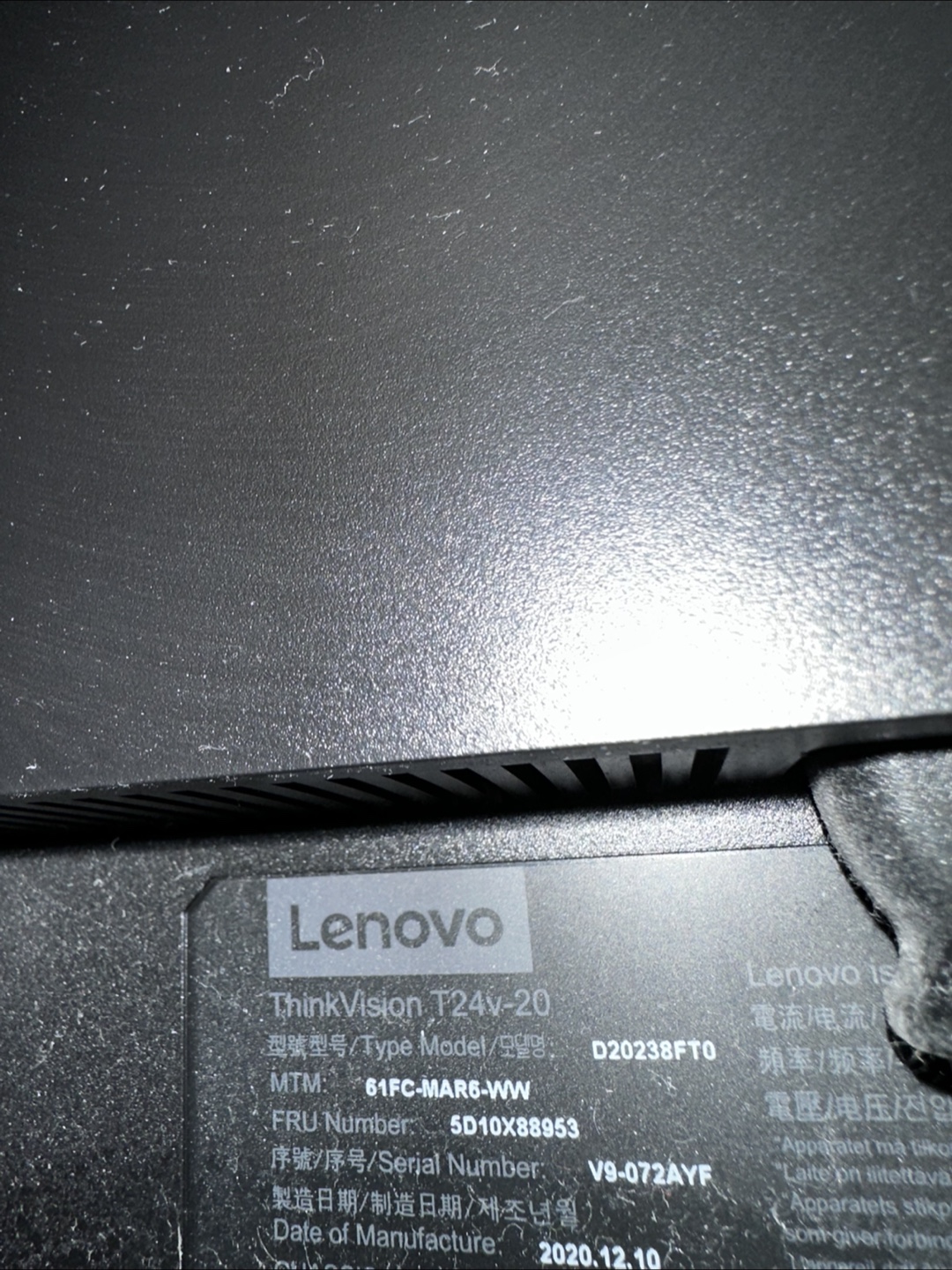 Lenovo ThinkVision T24v-20 Monitor - photo 3