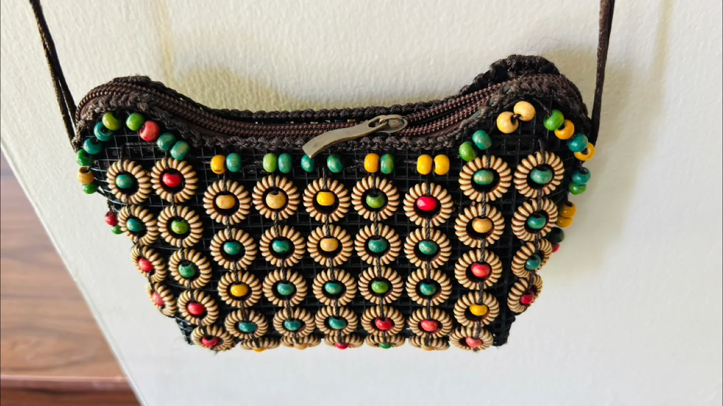 Beaded Shoulder Bag - Unique Design thumbnail