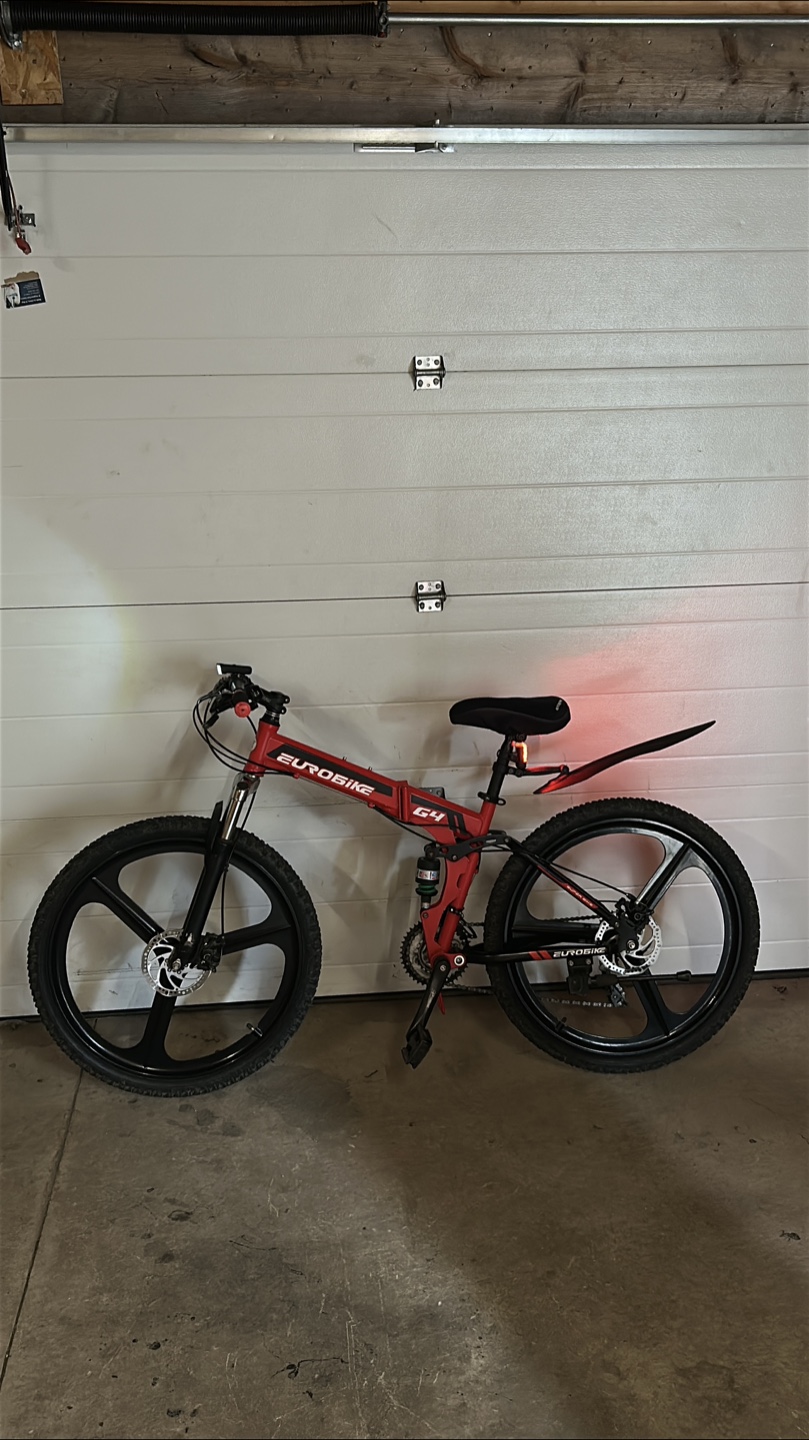 Eurobike G4 Folding Mountain Bike - Red - photo 2