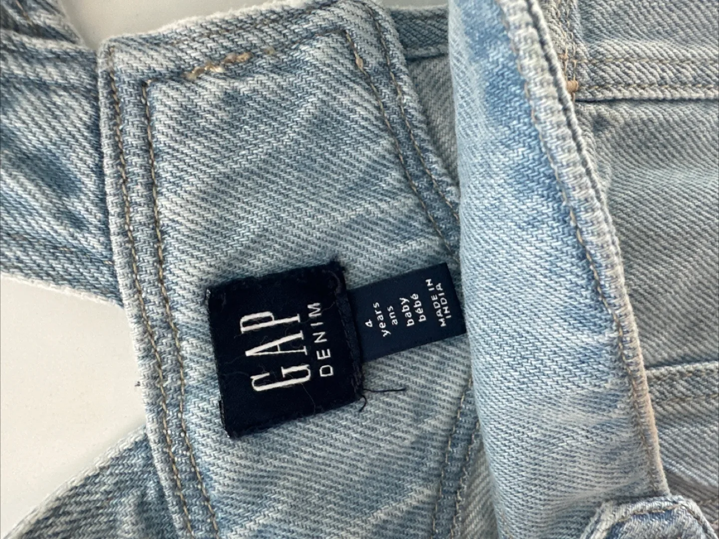 Gap Denim Baby Ruffle Overalls - Size 4 Years image indicator(4)