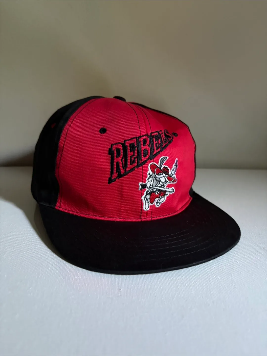 Vintage UNLV Rebels snapback hat 90s Las Vegas starter new era thumbnail