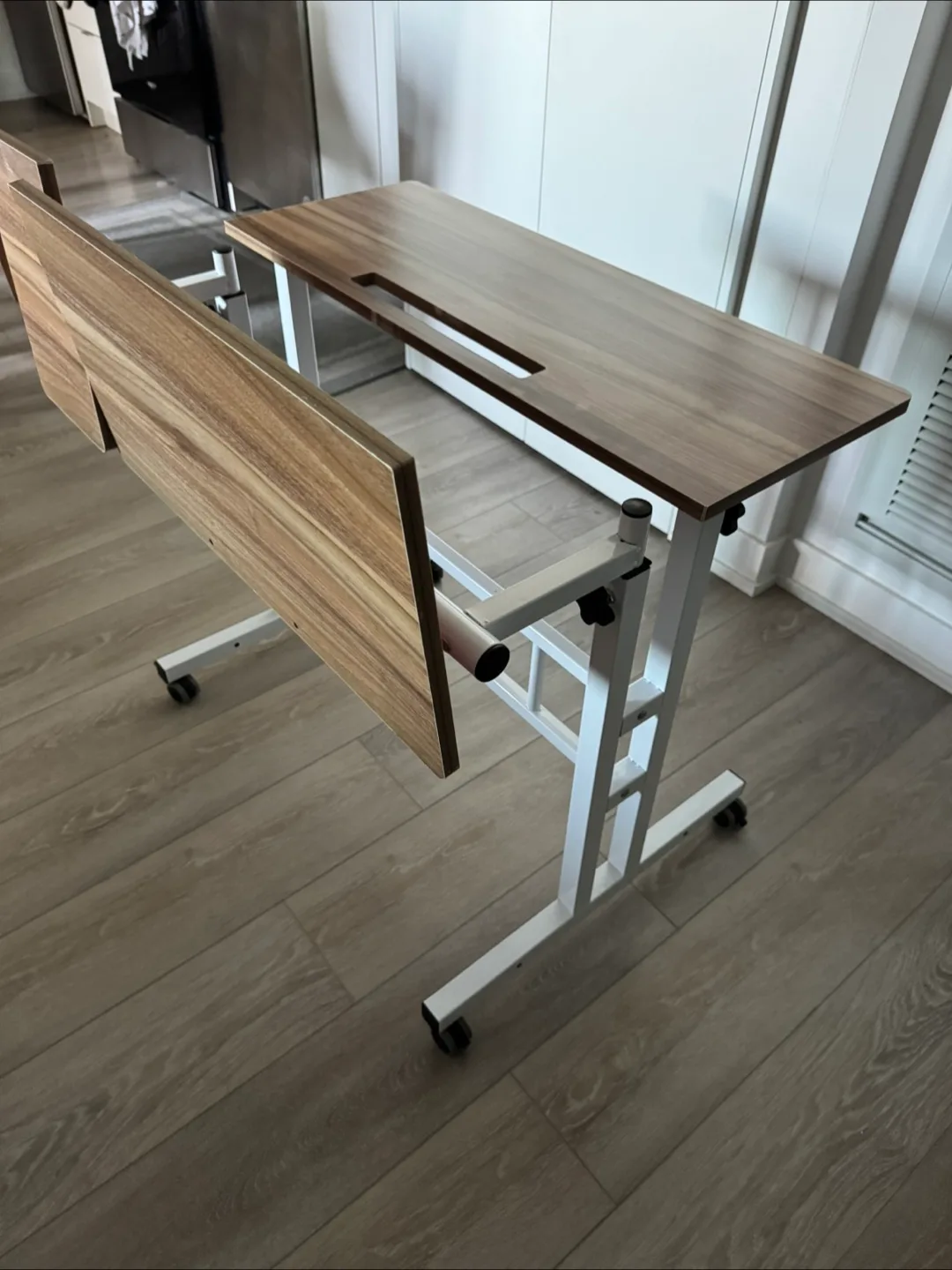 Adjustable Overbed Table with Wheels thumbnail