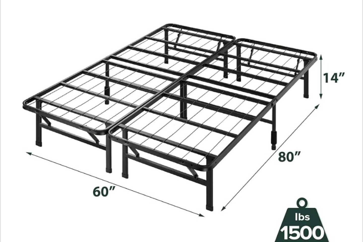 Queen Size Metal Bed Frame - photo 2