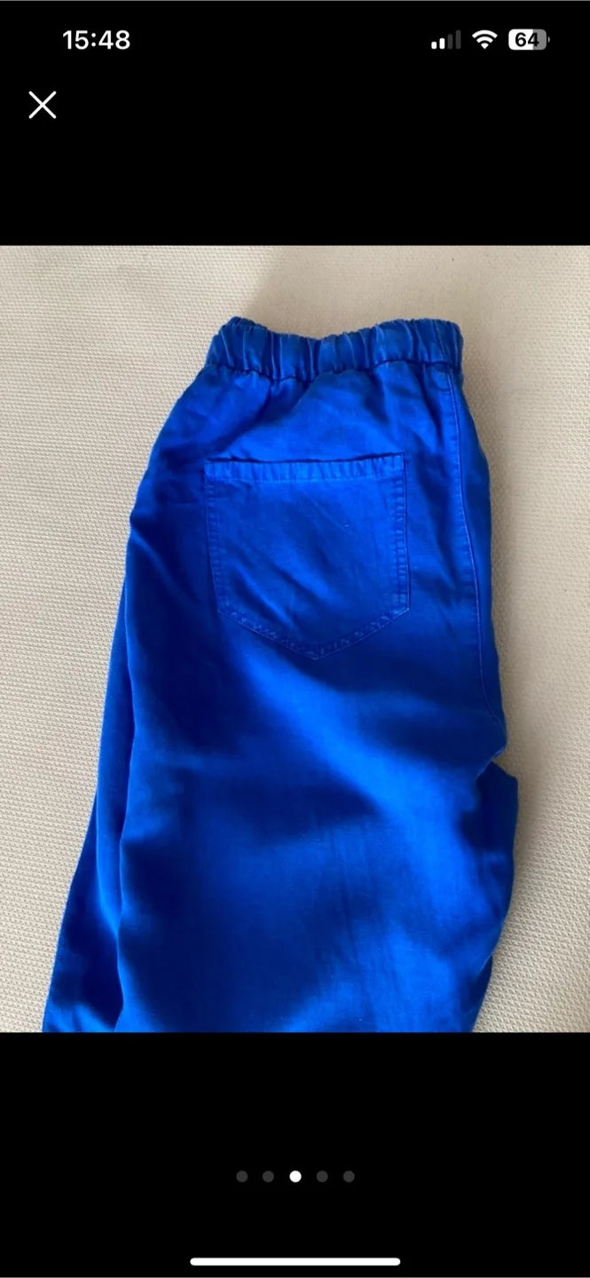 Linen blend cropped pants (L) image indicator(3)