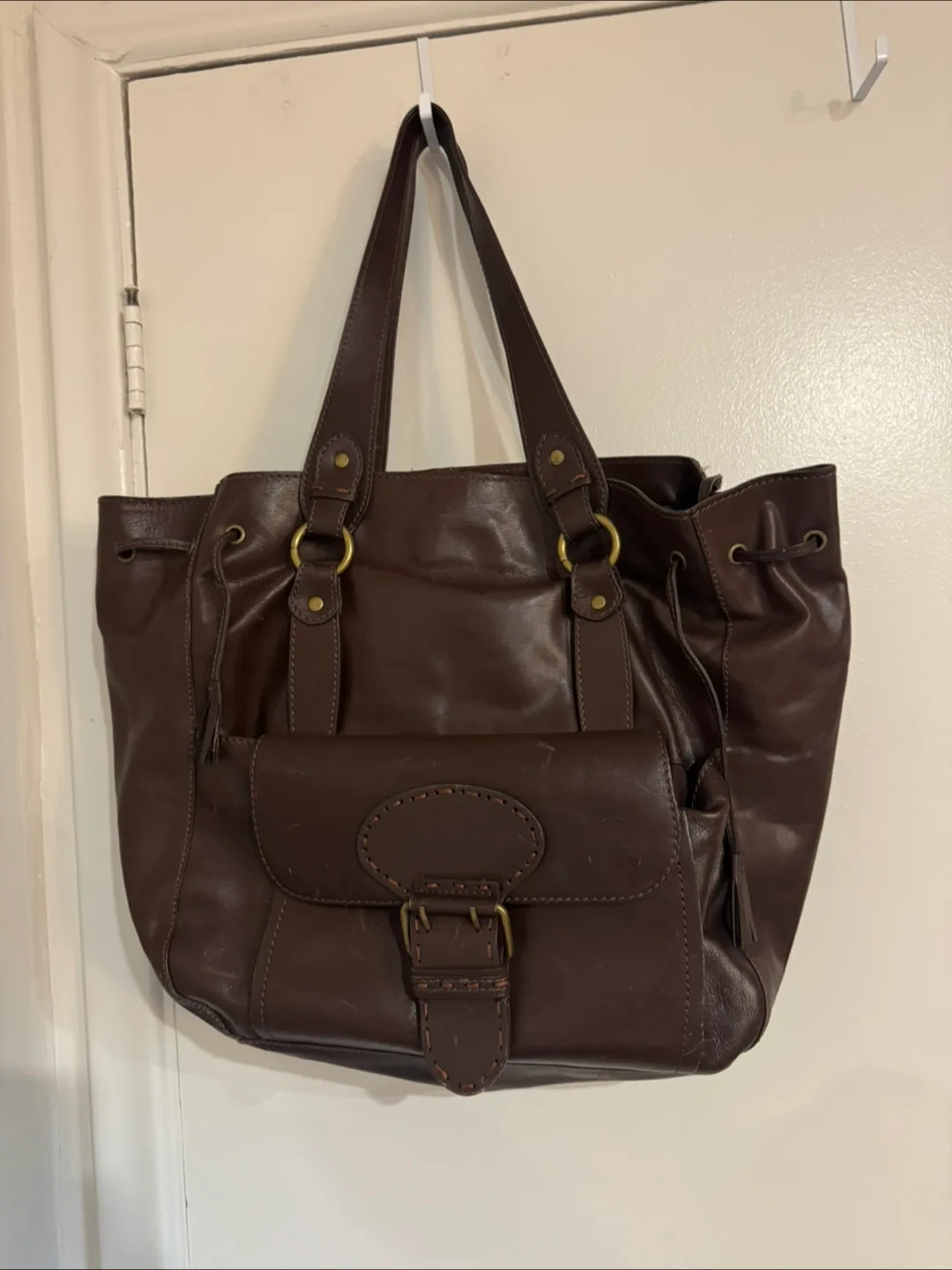 Wilson Brown Leather Tote Bag