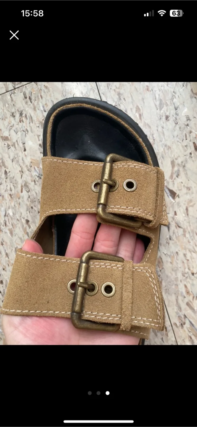Zara suede sandals (size 6.5) image indicator(3)