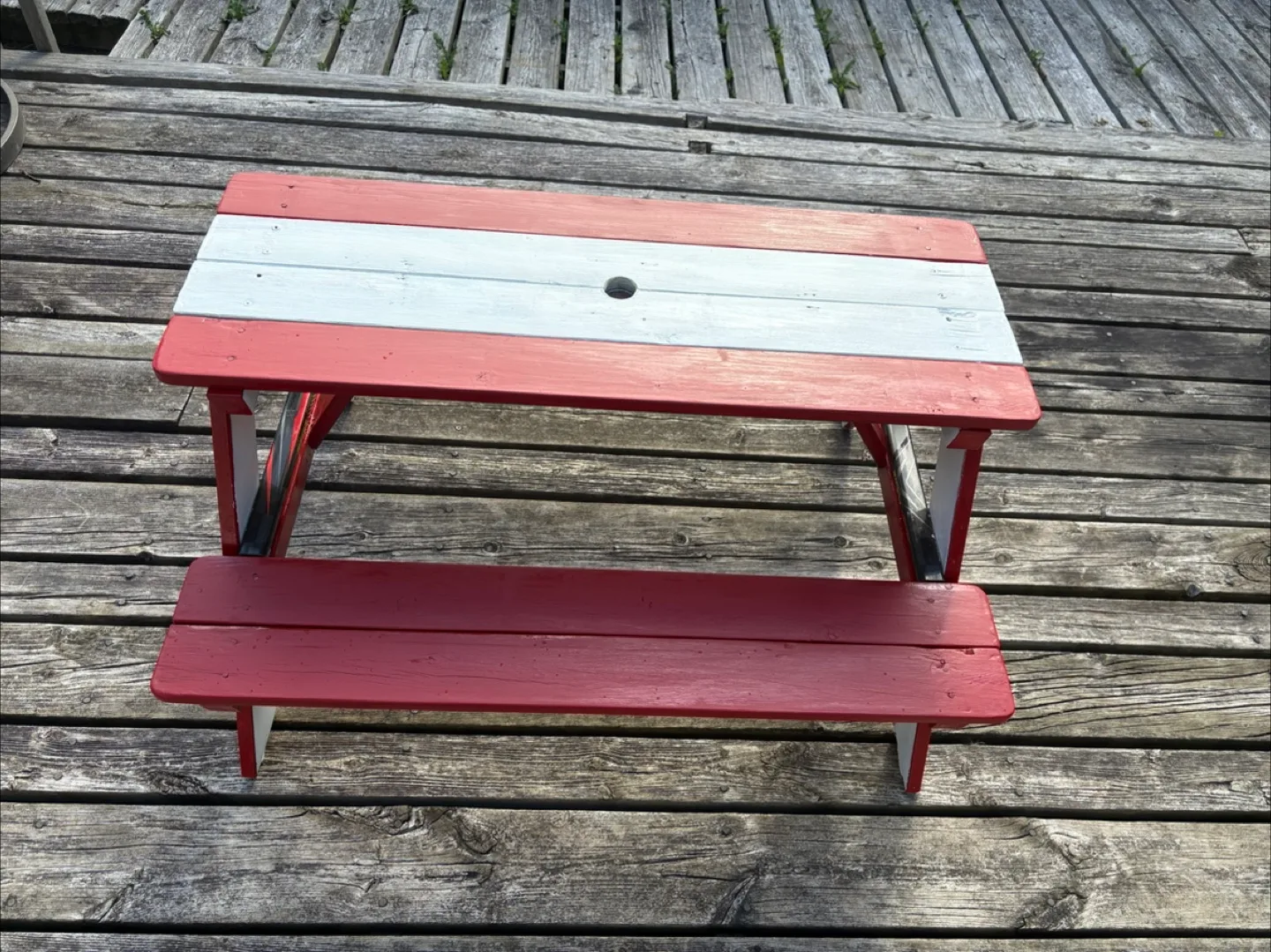 Red & White Kids' Picnic Table thumbnail