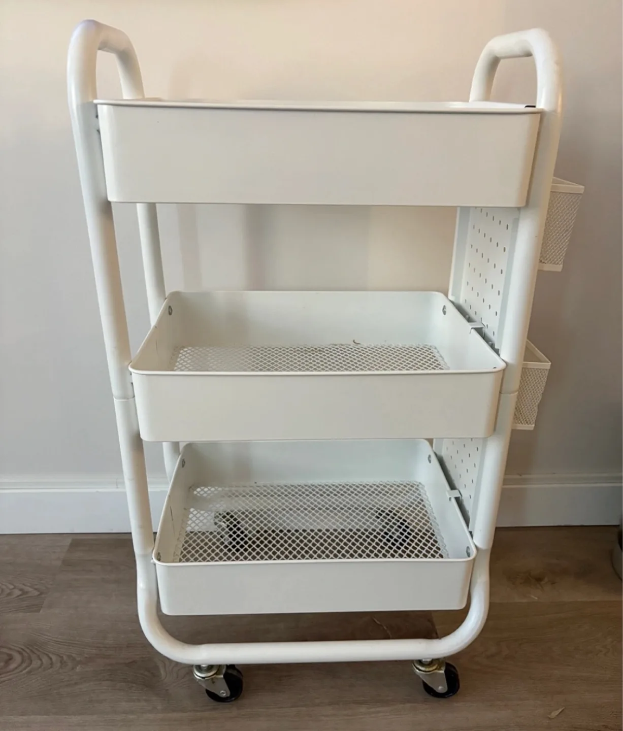 Metal Utility Cart - White thumbnail