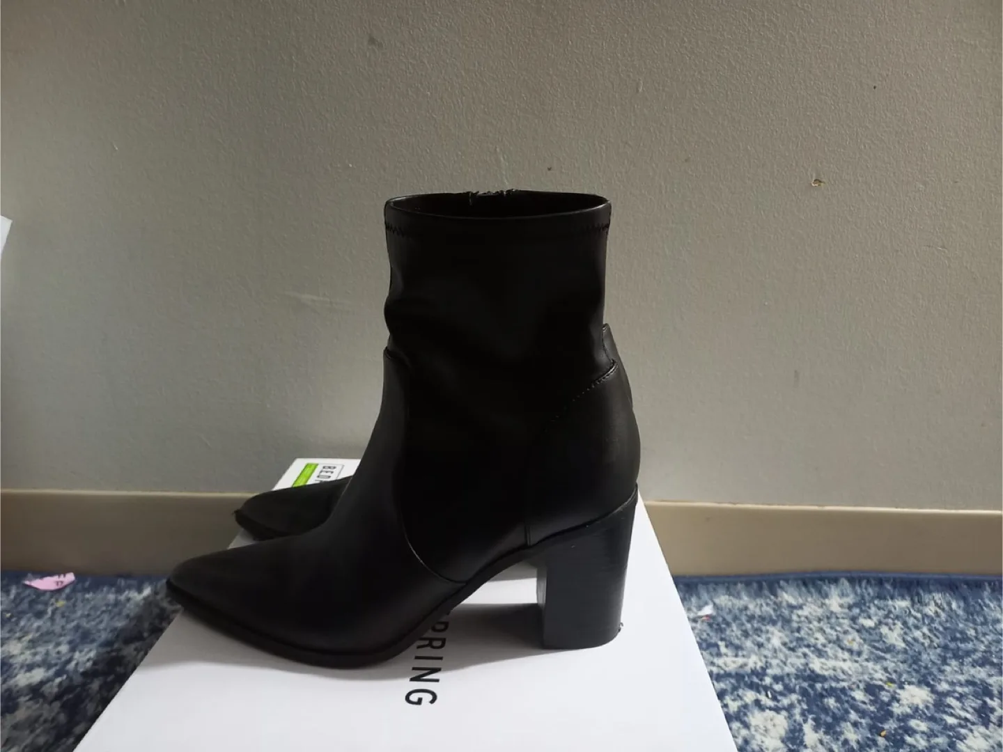 Call It Spring Black Ankle Boots - Womens Size 9 thumbnail