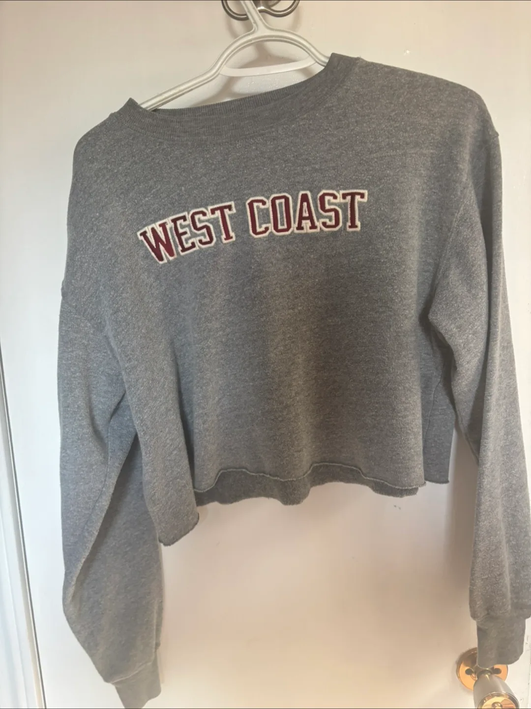 West Coast Cropped Crewneck - Size Small thumbnail