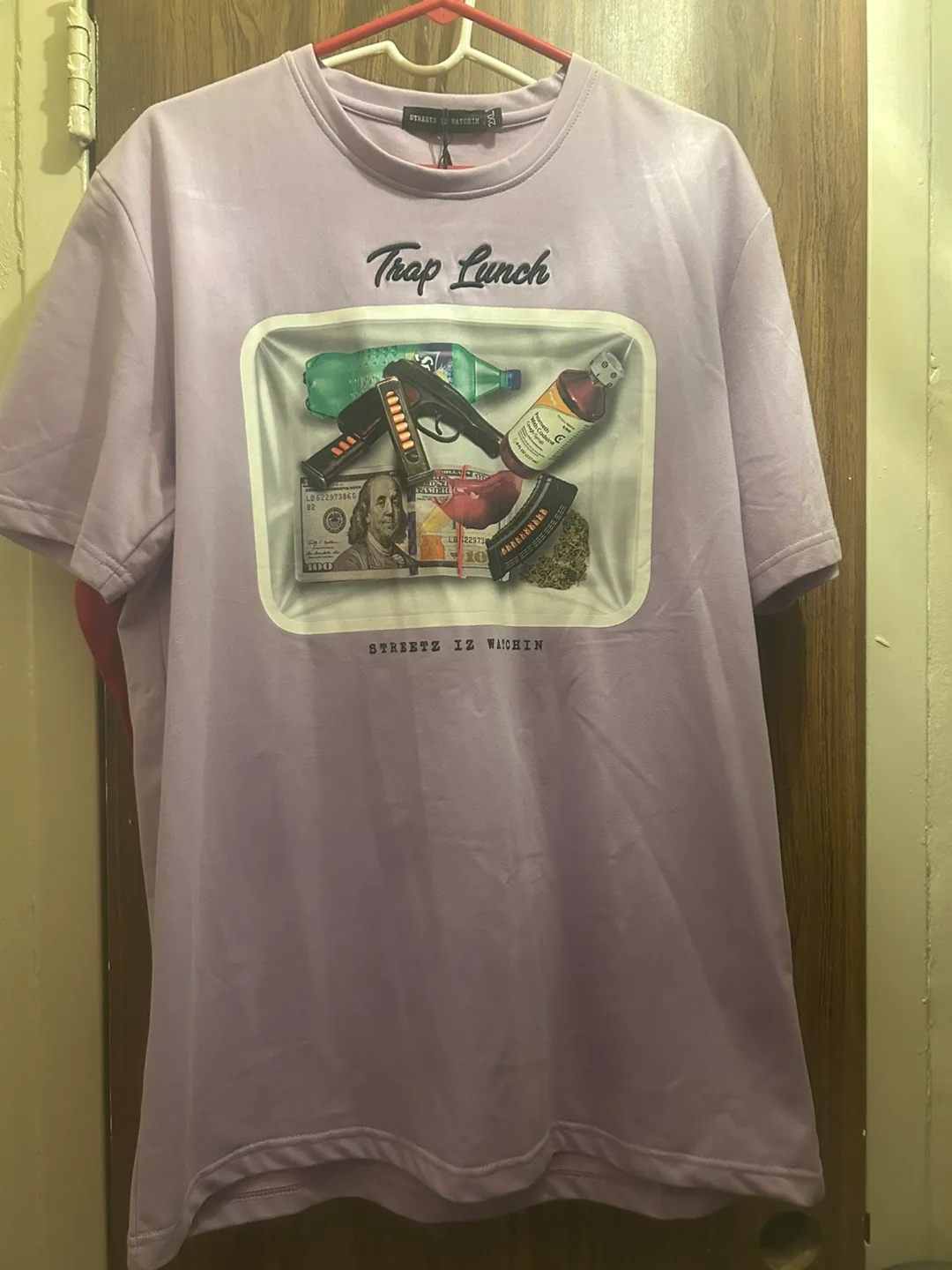 Streetz Iz Watchin Trap Lunch T-Shirt - 2XL thumbnail