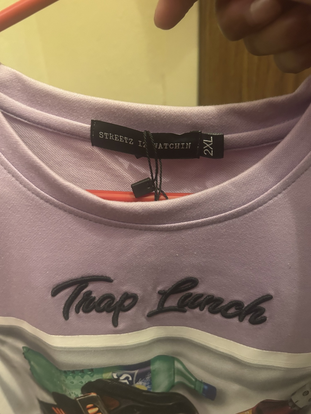 Streetz Iz Watchin Trap Lunch T-Shirt - 2XL - photo 3