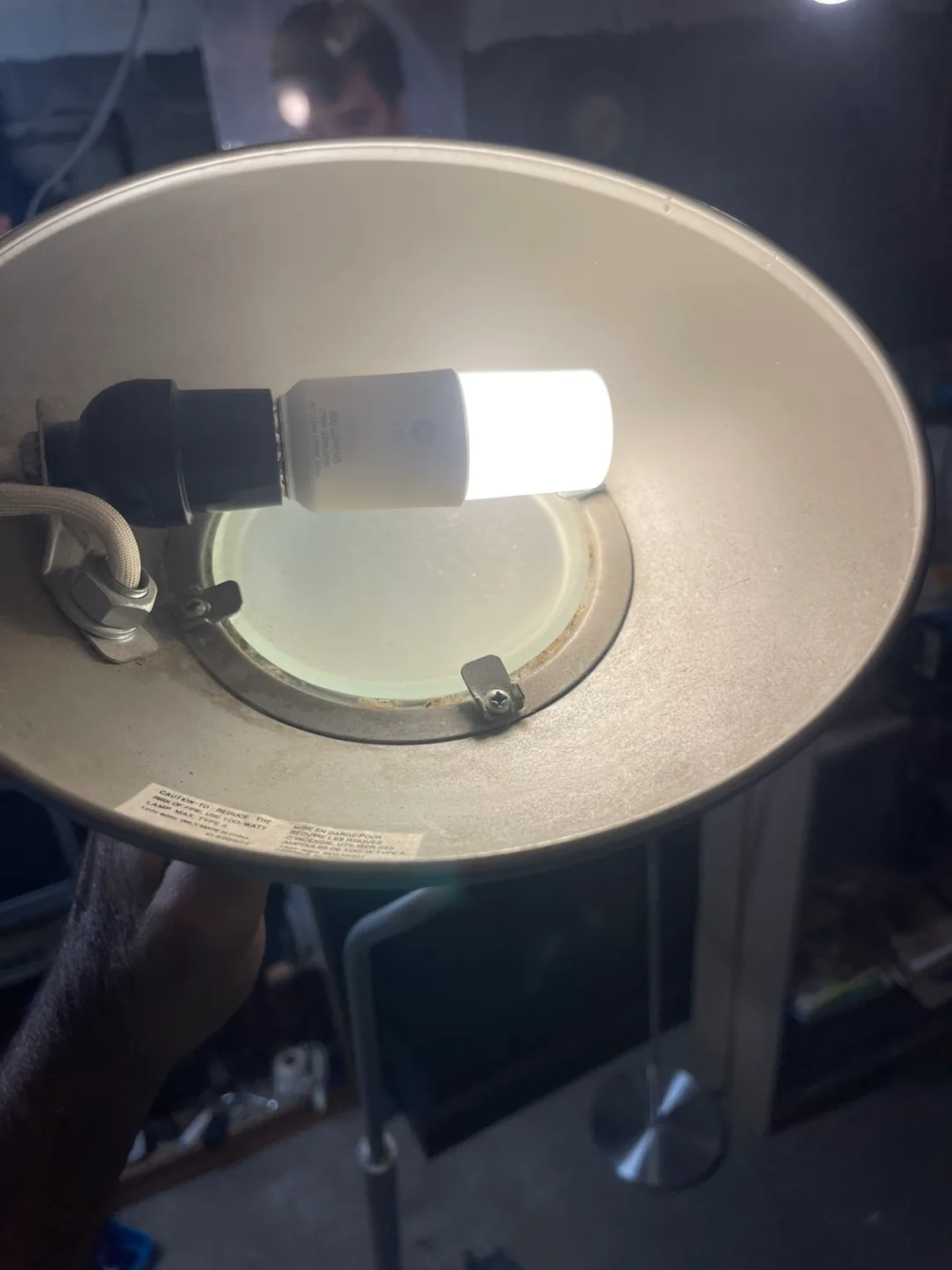Silver Torchiere Floor Lamp thumbnail