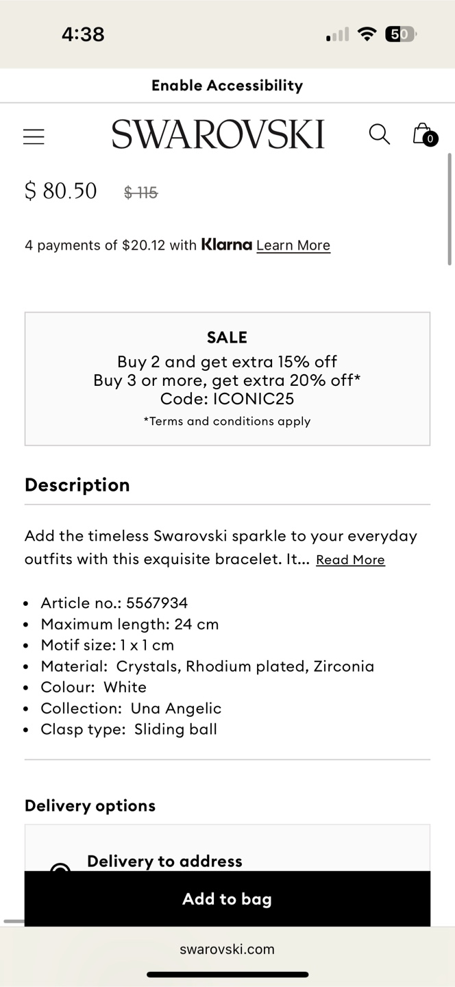 Swarovski - Una Angelic Bracelet - photo 5