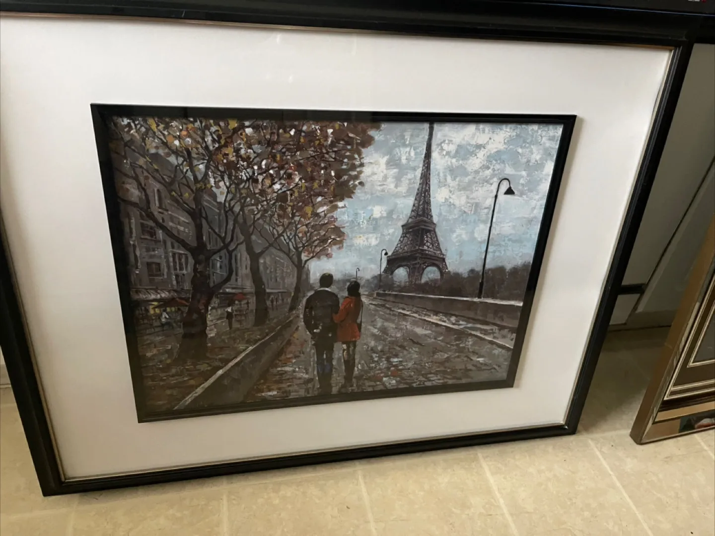 🇨🇦 Framed Eiffel Tower Painting image indicator(2)