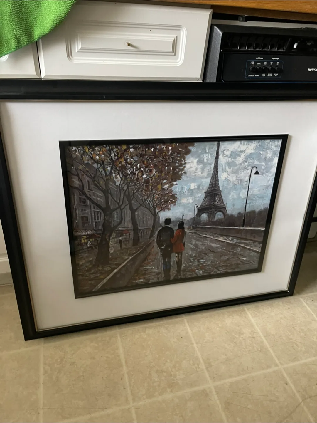 🇨🇦 Framed Eiffel Tower Painting thumbnail