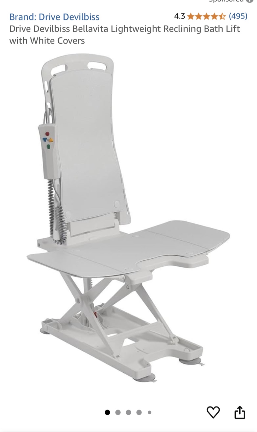 Drive Devilbiss Bellavita Bath Lift